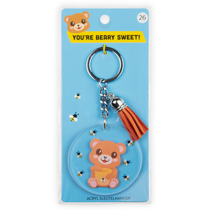 Acryl sleutelhanger Beer