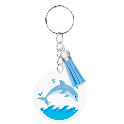Acryl Sleutelhanger Dolfijn