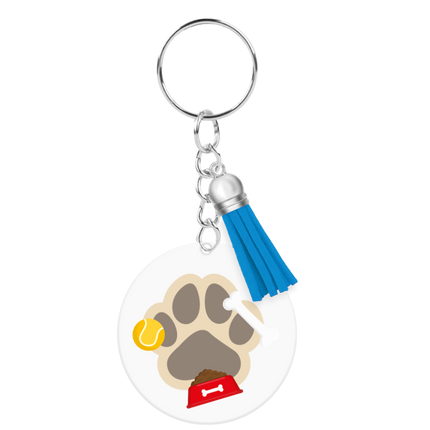 Acryl sleutelhanger Hond