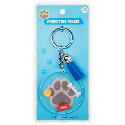 Acryl sleutelhanger Hond