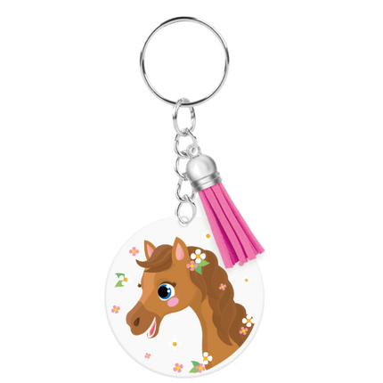 Acryl Sleutelhanger Paard