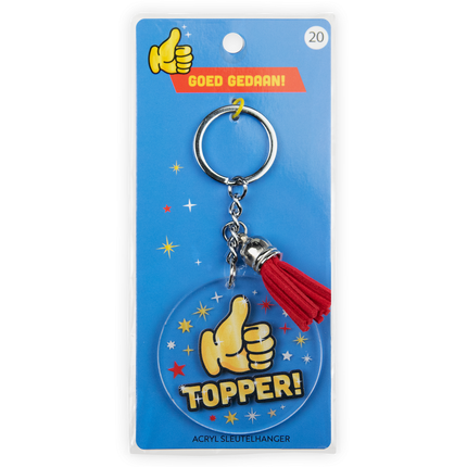 Acryl sleutelhanger Topper
