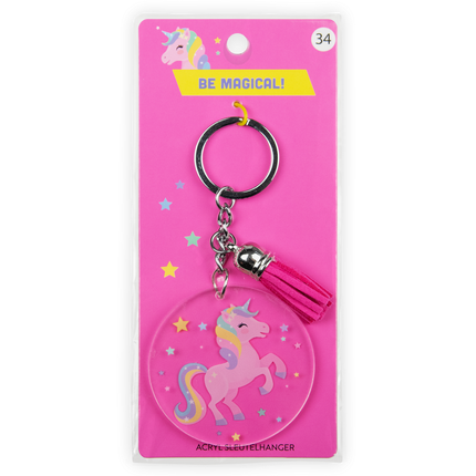 Acryl Sleutelhanger Unicorn