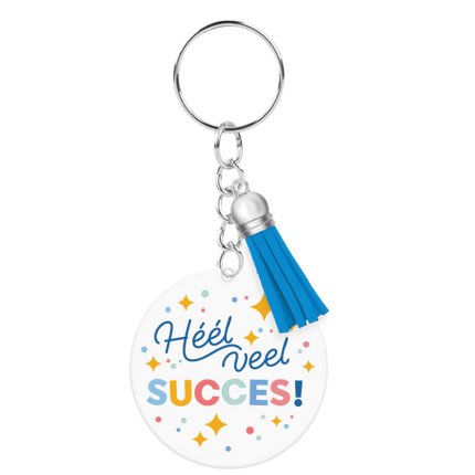 Acryl sleutelhanger Veel succes