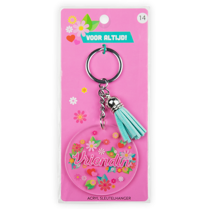 Acryl sleutelhanger Vriendin