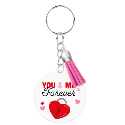 Acryl sleutelhanger You & me
