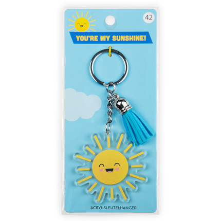 Acryl sleutelhanger Zon