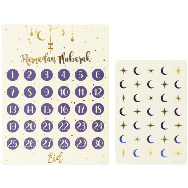Eid Mubarak Aftelkalender 23,5cm van Folat koop je bij Partywinkel
