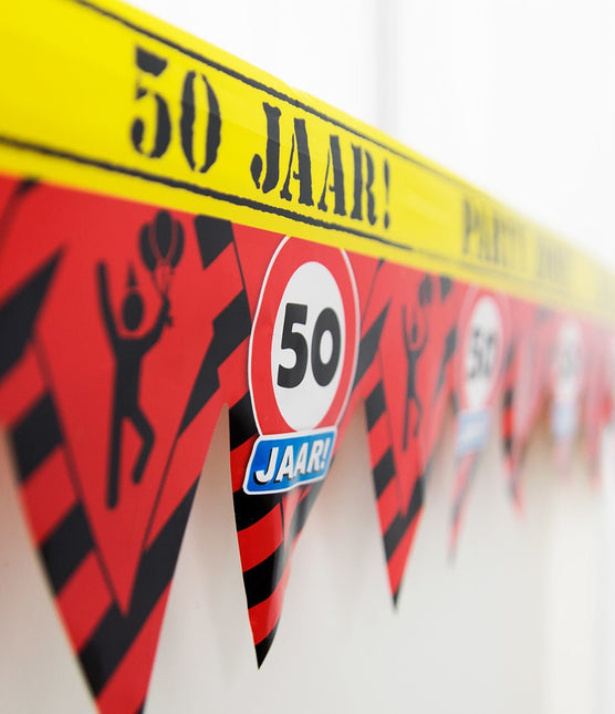 Afzetlint 50 Jaar 12m van Paper Dreams koop je bij Partywinkel