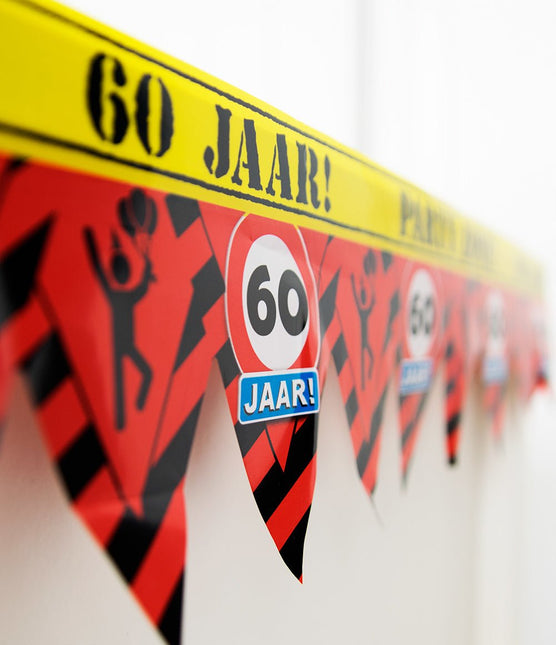 Afzetlint 60 Jaar 12m van Paper Dreams koop je bij Partywinkel