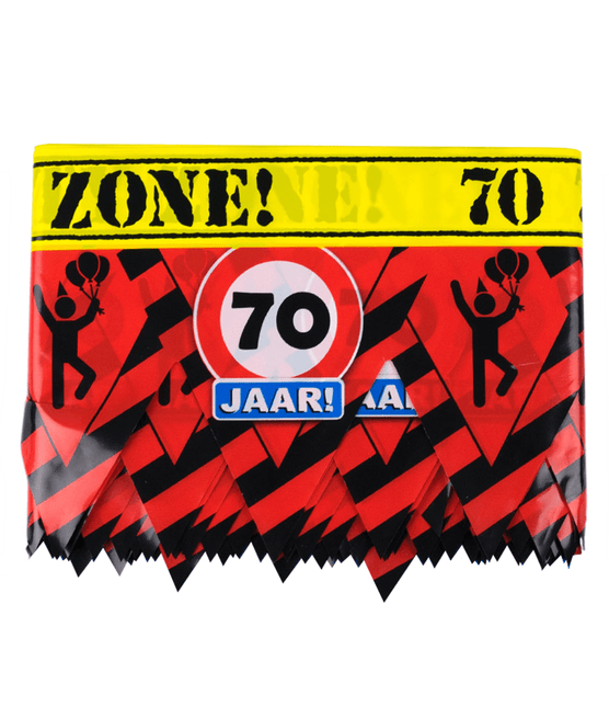 Afzetlint 70 Jaar 12m van Paper Dreams koop je bij Partywinkel