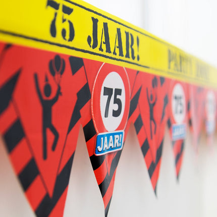 Afzetlint 75 Jaar 12m van Paper Dreams koop je bij Partywinkel