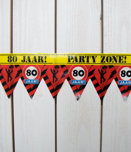 Afzetlint 80 Jaar 12m van Paper Dreams koop je bij Partywinkel
