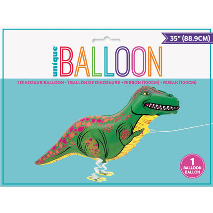 Airwalker Dinosaurus 89cm van Unique koop je bij Partywinkel