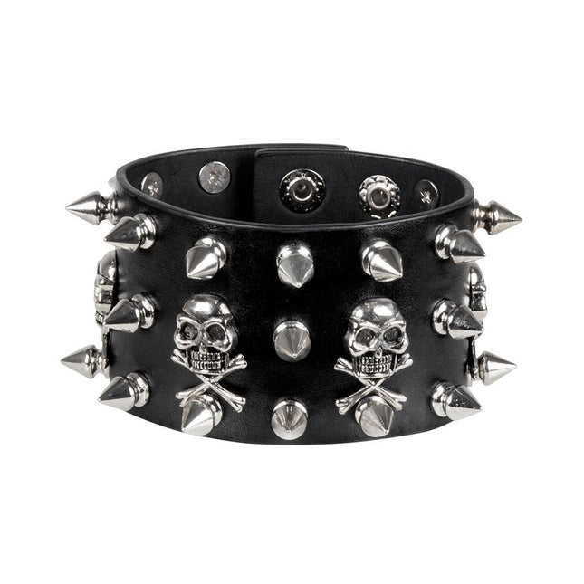 Armband Studs Doodshoofd van Boland koop je bij Partywinkel