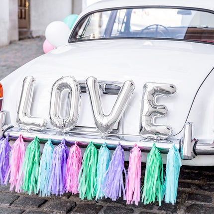 Auto Decoratie Set Bruiloft Love van Partydeco koop je bij Partywinkel
