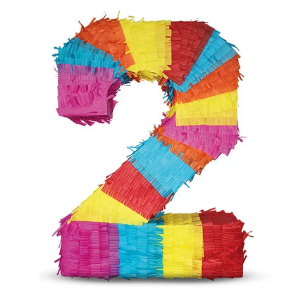Cijfer 2 Piñata 45cm