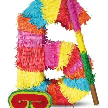 Cijfer 6 Piñata Set 3-delig 45cm