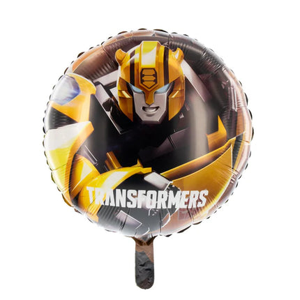 Transformers Helium Ballon Zwart Geel Leeg 45cm