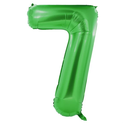 7 Jaar Cijfer Ballon Groen 1m