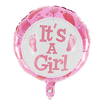 It'S A Girl Helium Ballon Roze Leeg 45cm