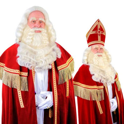Sinterklaas Nep Baard Blond Deluxe