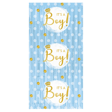 Babyshower Deurgordijn It'S A Boy 2m van Paper Dreams koop je bij Partywinkel