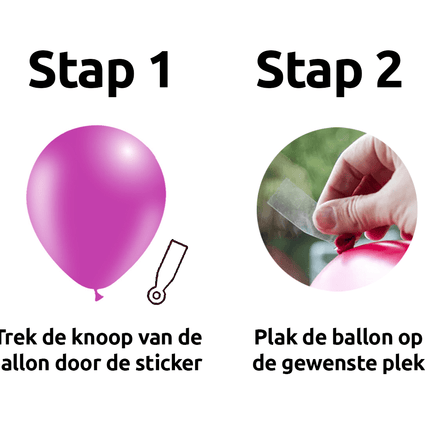 Ballon Plakkers 6cm 20st van WeFiesta koop je bij Partywinkel