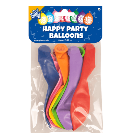 Ballonnen 10 Jaar Hoera 30cm 8st van Paper Dreams koop je bij Partywinkel