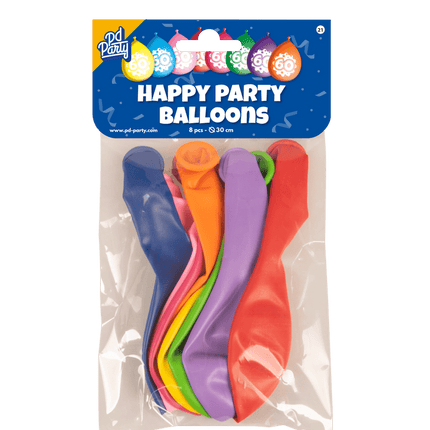 Ballonnen 60 Jaar Hoera 30cm 8st van Paper Dreams koop je bij Partywinkel