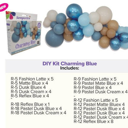 Ballonnen DIY Balloon Kit Charming Blue van Sempertex koop je bij Partywinkel