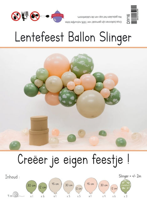 Ballonnen DIY Balloon Kit Organic Lentefeest van Sempertex koop je bij Partywinkel