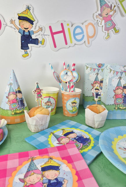 Ballonnen Fien & Teun 30cm 6st van Haza Witbaard koop je bij Partywinkel