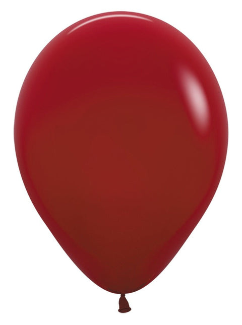 Ballonnen Imperial Red 30cm 12st van Sempertex koop je bij Partywinkel