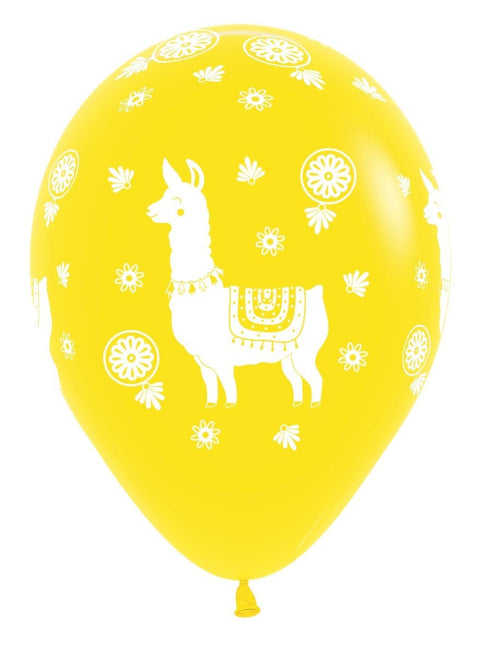 Ballonnen Lama Mix 30cm 25st van Sempertex koop je bij Partywinkel
