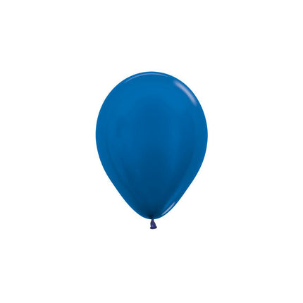 Ballonnen Metallic Blue 12cm 50st van Sempertex koop je bij Partywinkel