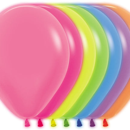 Ballonnen Neon Mix 30cm 12st van Sempertex koop je bij Partywinkel