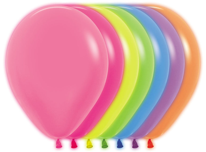 Ballonnen Neon Mix 30cm 12st van Sempertex koop je bij Partywinkel