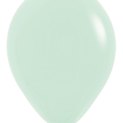 Ballonnen Pastel Matte Green 30cm 12st van Sempertex koop je bij Partywinkel