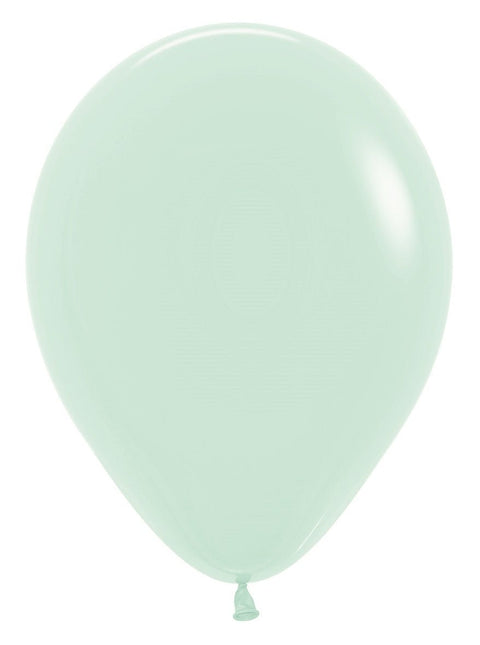Ballonnen Pastel Matte Green 30cm 50st van Sempertex koop je bij Partywinkel