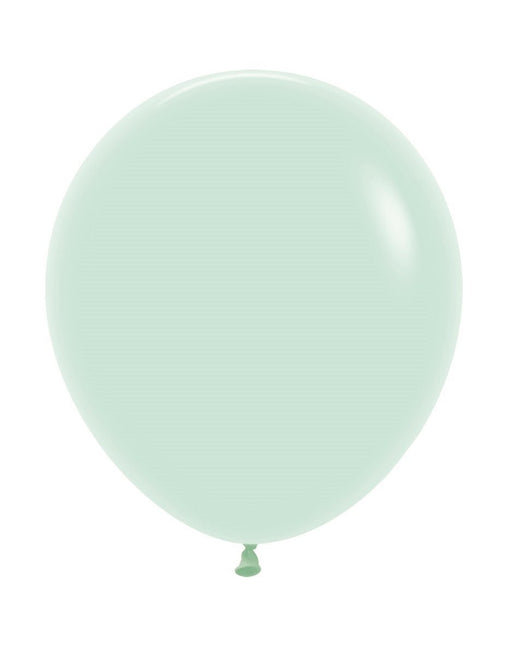 Ballonnen Pastel Matte Green 45cm 25st van Sempertex koop je bij Partywinkel