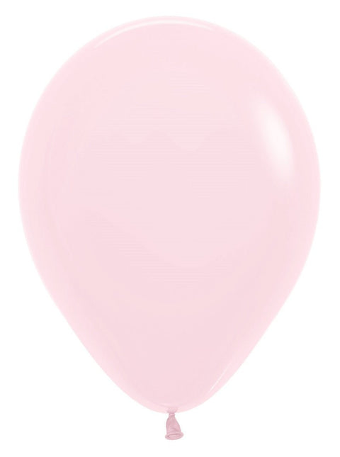 Ballonnen Pastel Matte Pink 30cm 12st van Sempertex koop je bij Partywinkel