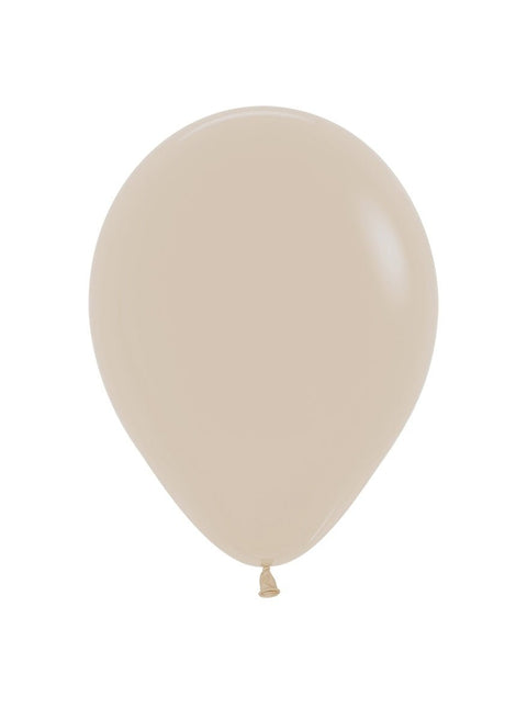 Ballonnen White Sand 23cm 50st van Sempertex koop je bij Partywinkel
