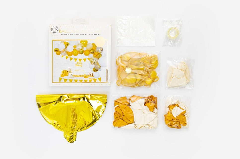 Ballonnenboog Zelf Maken Set Goud 4m van WeFiesta koop je bij Partywinkel