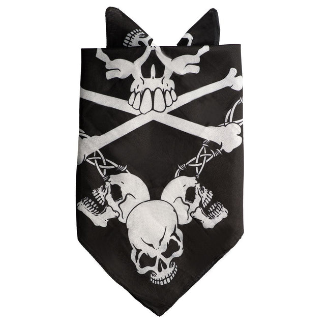 Bandana Schedel 55cm van Partychimp koop je bij Partywinkel