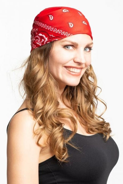 Bandana Traditioneel Rood 55cm van Partychimp koop je bij Partywinkel