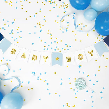 Banner Baby Boy 1,6m van Partydeco koop je bij Partywinkel