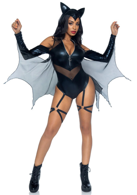Batgirl Kostuum Dames Bodysuit Leg Avenue van Leg Avenue koop je bij Partywinkel