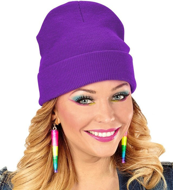 Beanie Paars van Widmann koop je bij Partywinkel
