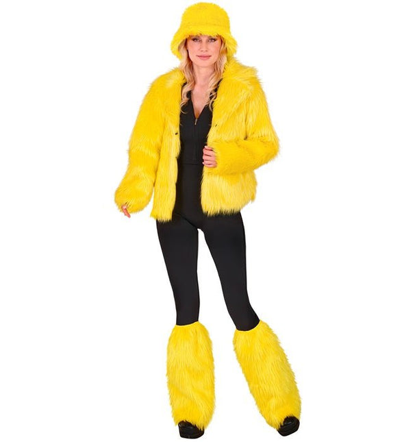 Beenwarmers Pluche Geel van Widmann koop je bij Partywinkel